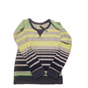 Poof! Sweater, JUNIORS Large Striped shirt sweater sweatshirt NEW with tags